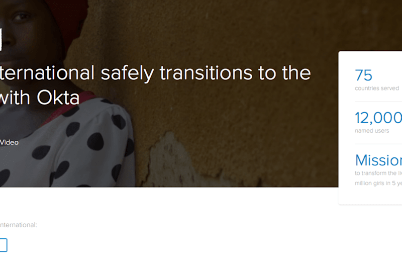 Cover image for Case Study for Uplift Content & Okta