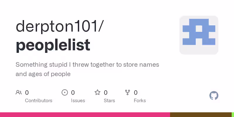 Cover image for People List Manager Development