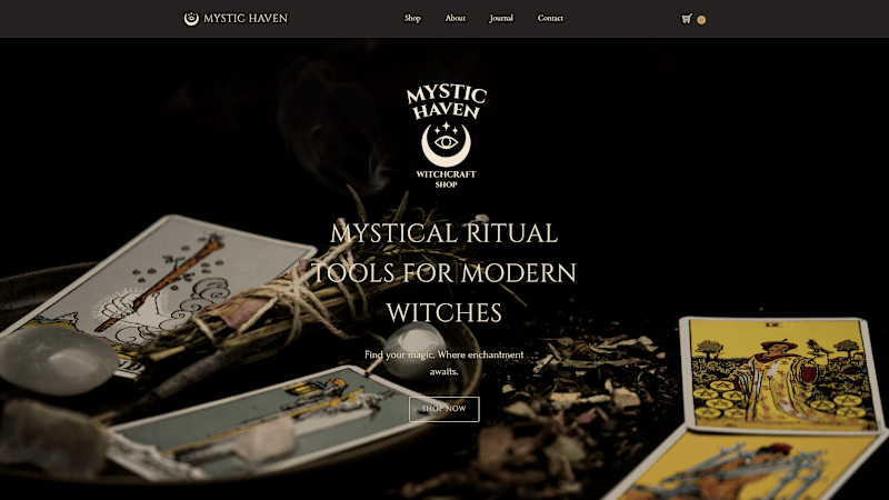 Cover image for Mystic Haven E-commerce Interface Design Demo