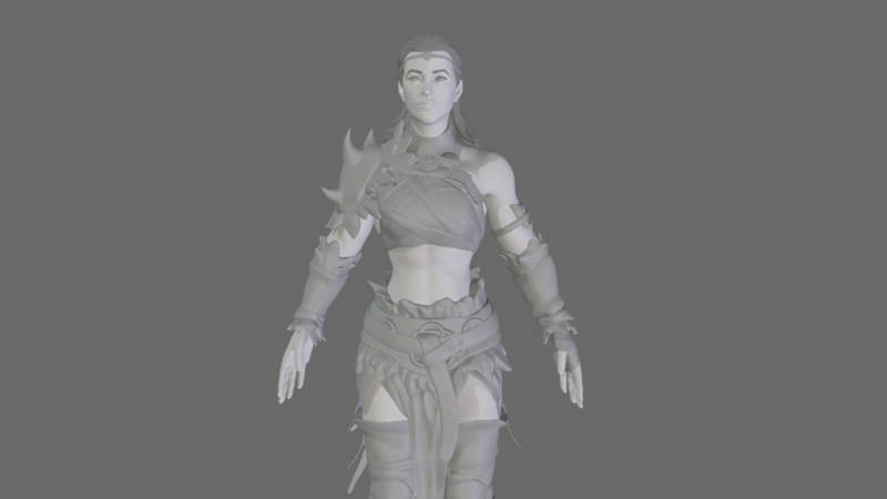 Cover image for Woman Warrior/Vikinga -  Challenging 3D Modeling Project