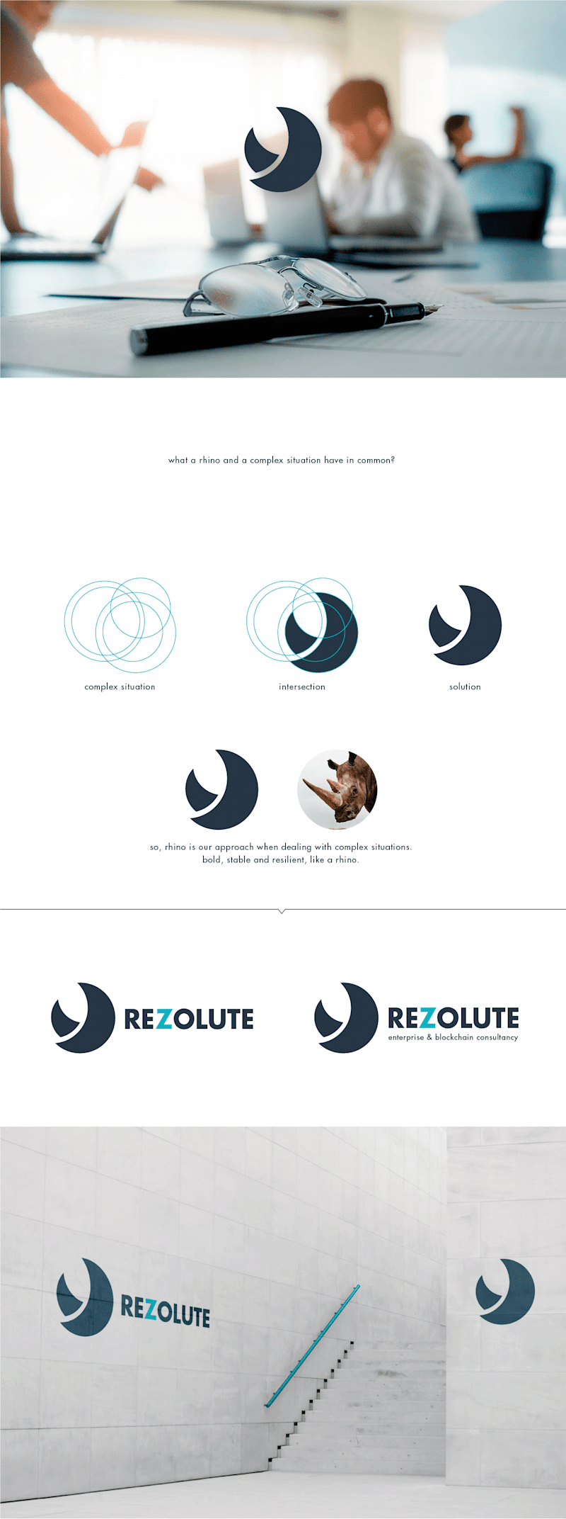 Cover image for Resolute Logo Design on Behance