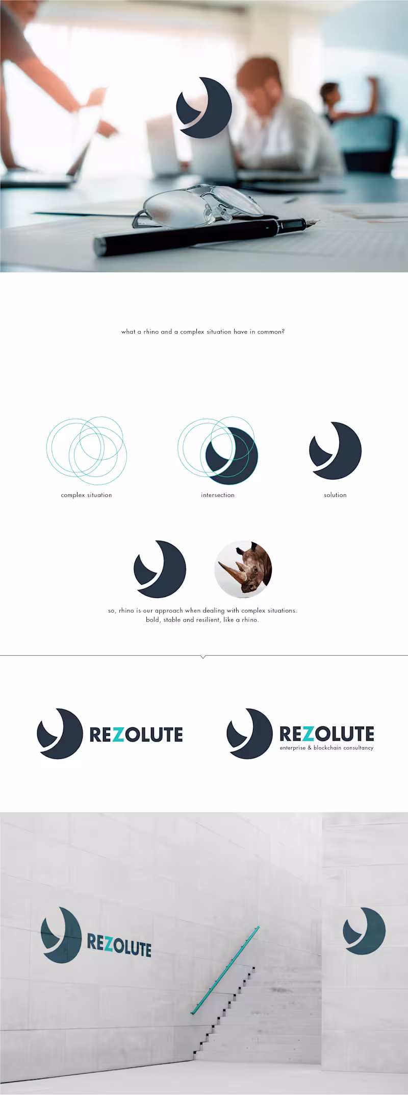 Cover image for Resolute Logo Design on Behance