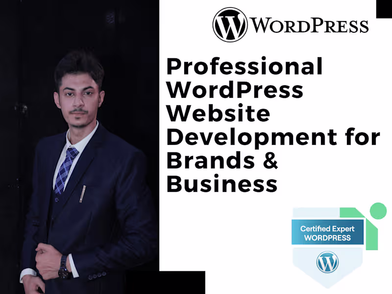 Cover image for Professional WordPress Website Development for Brands & Business