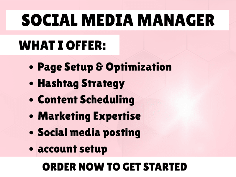 Cover image for I will be your social media manager  digital marketing expert