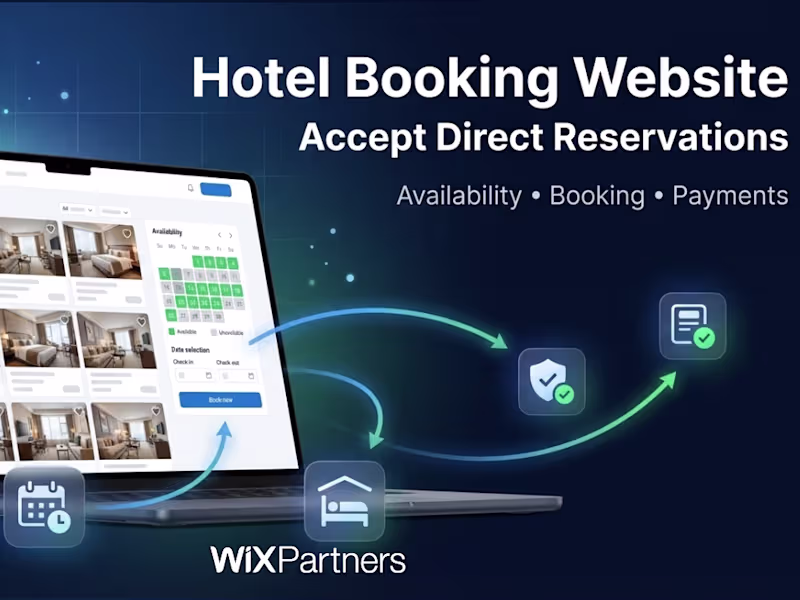 Cover image for Hotel & Rental Website with Real-Time Booking (Wix Hotel)