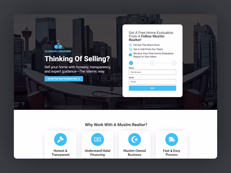 Cover image for Real Estate Landing Page using Elementor