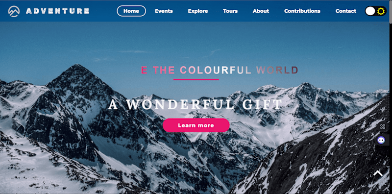 Cover image for Tourism Website