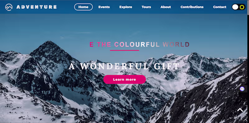 Cover image for Tourism Website