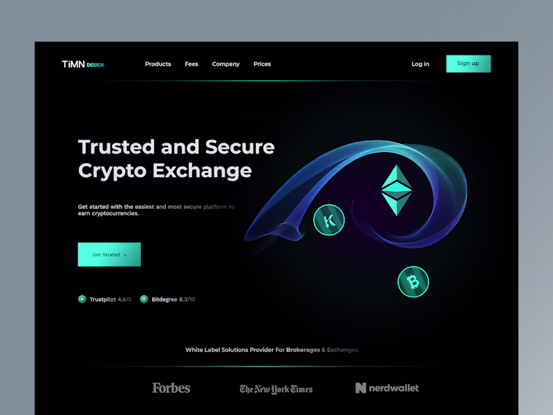 Cover image for Crypto Website Experience with Modern Design
KEY