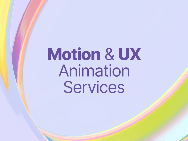 Cover image for Motion & UX Animation Services | Lottie + UI Design