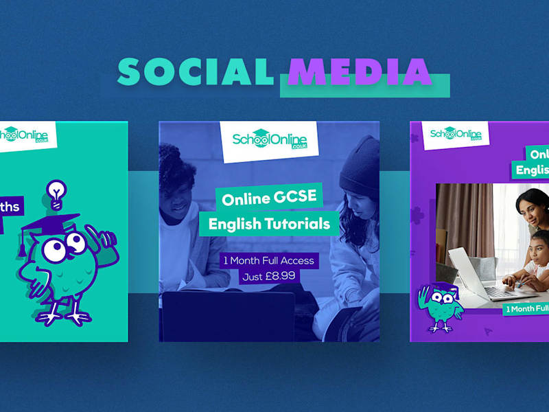 Cover image for Online Tutoring Social Media Cards