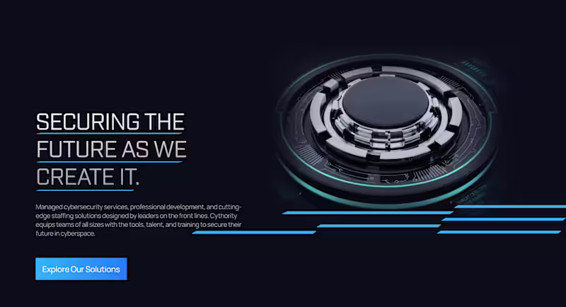 Cover image for Cythority, Cybersecurity Website Design