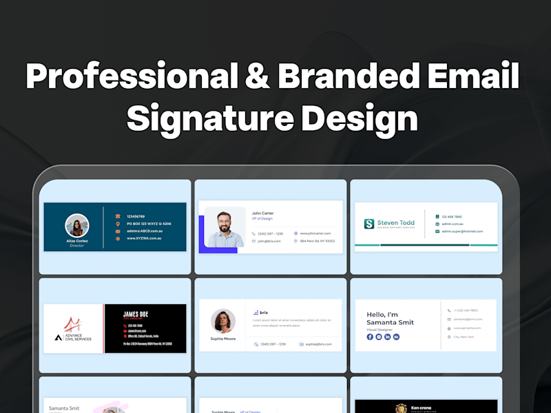 Cover image for Professional & Branded Email signature design