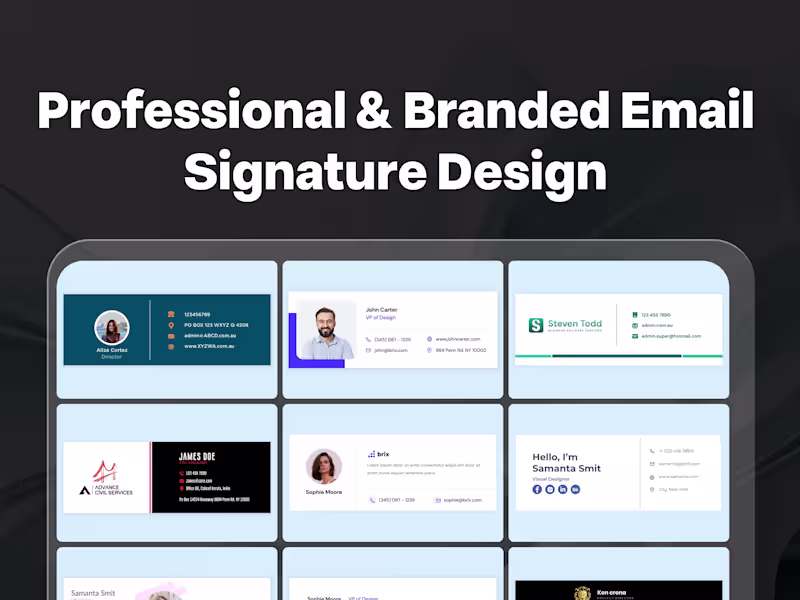 Cover image for Email Signature Design