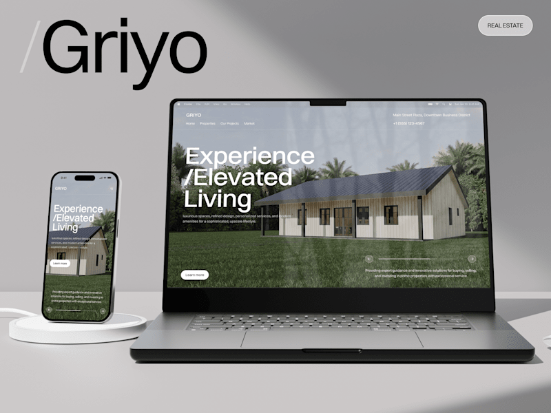 Cover image for Griyo - Responsive Website and UI/UX Design