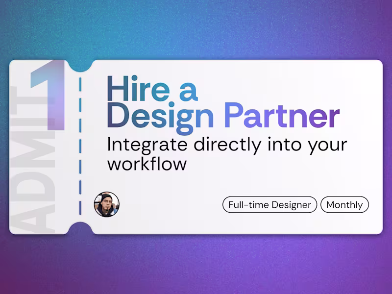 Cover image for Unlimited Designer — Integrate a Design Partner