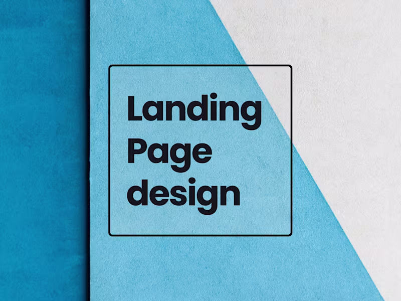 Cover image for A unique and engaging landing page design & development