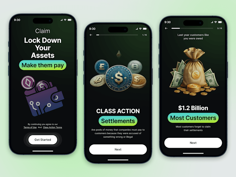 Cover image for Crypto and Finance Wallet Onboarding Mobile App Design
