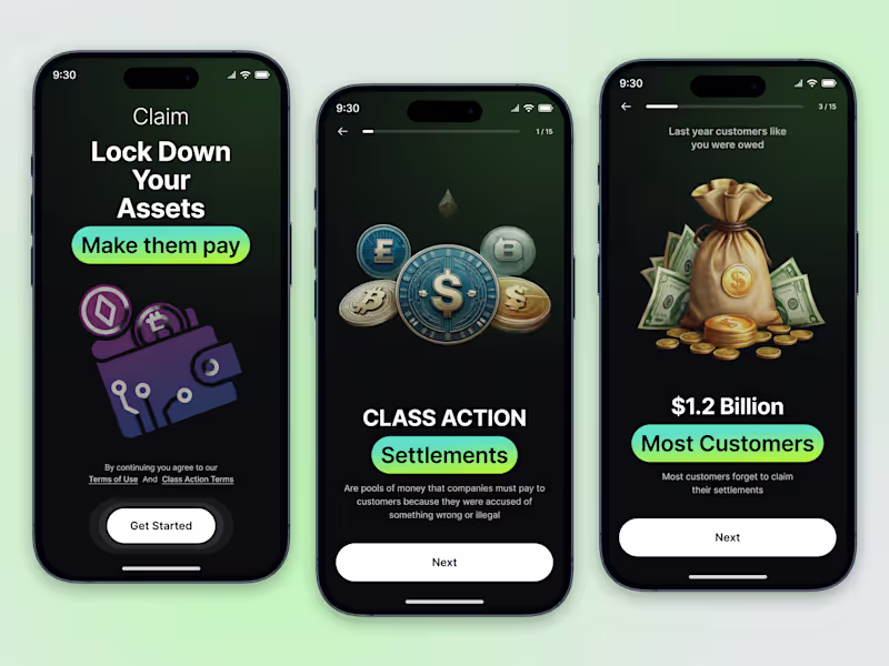 Cover image for Crypto and Finance Wallet Onboarding Mobile App Design