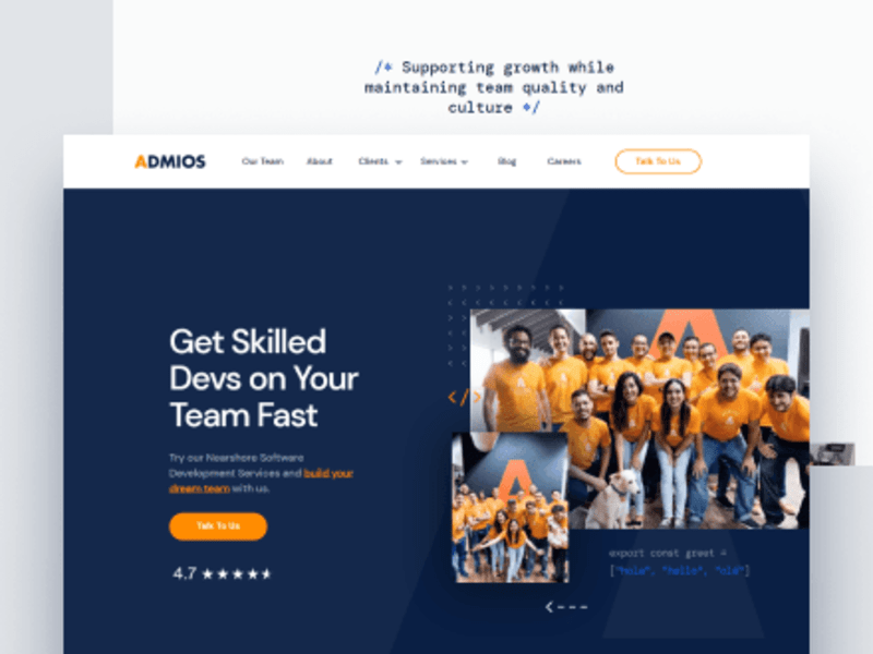 Cover image for Website Design | Admios
