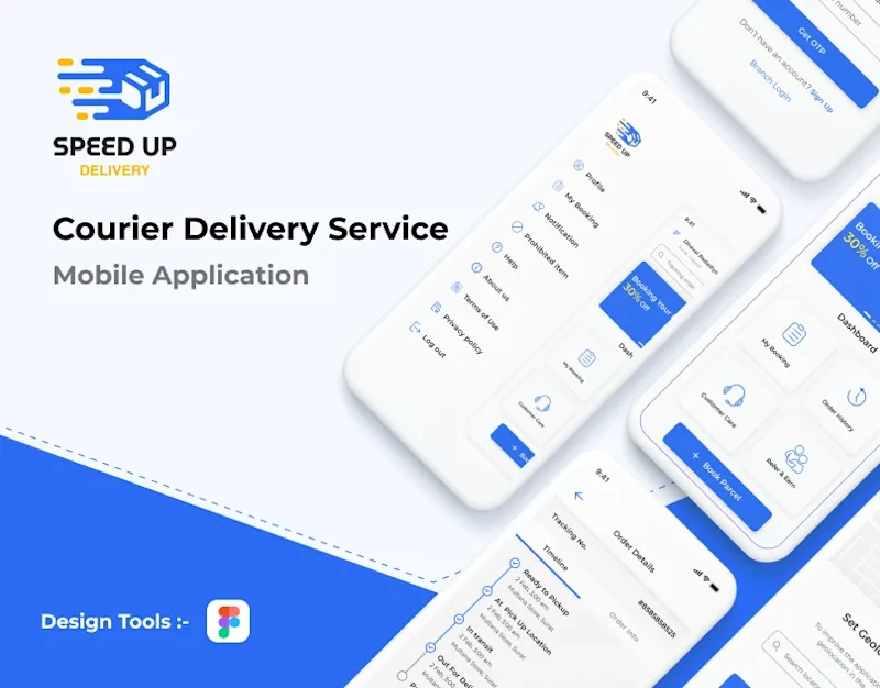 Cover image for Speed Up Courier Delivery Service - App Design