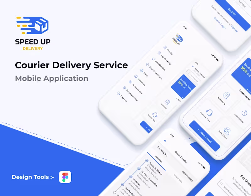 Cover image for Speed Up Courier Delivery Service - App Design