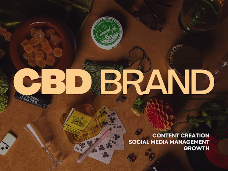 Cover image for CBD Brand Social Media Growth & Content Strategy