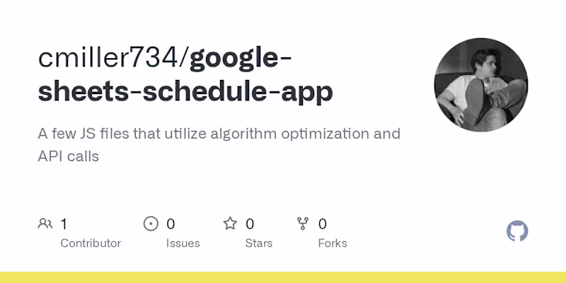 Cover image for cmiller734/google-sheets-schedule-app