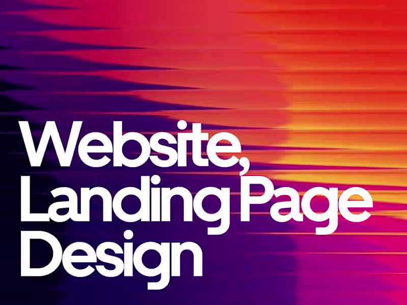 Cover image for Website Design & Landing Page Design