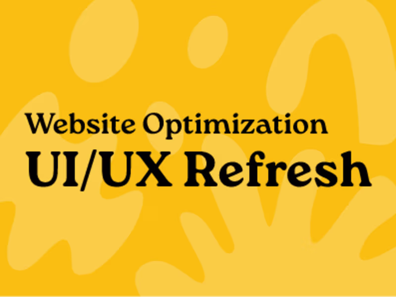 Cover image for  Website Optimization: UI/UX Redesign