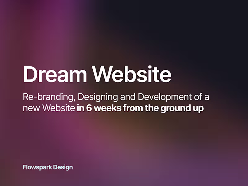 Cover image for Dream Website Designed & Developed 6-8 Weeks | Conversion focus