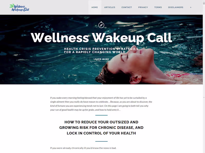 Cover image for Sales Page For Wellness-Focused Product