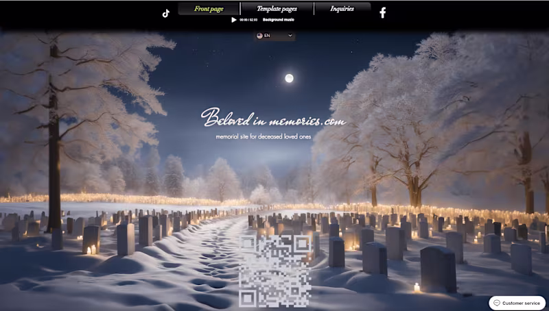 Cover image for www.belovedinmemories.com