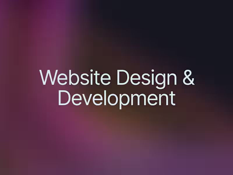 Cover image for Sleek Website Design for Businesses That Mean Business