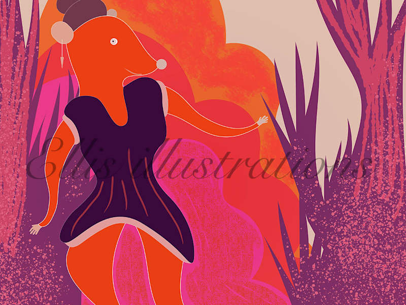 Cover image for publishing commercial illustration