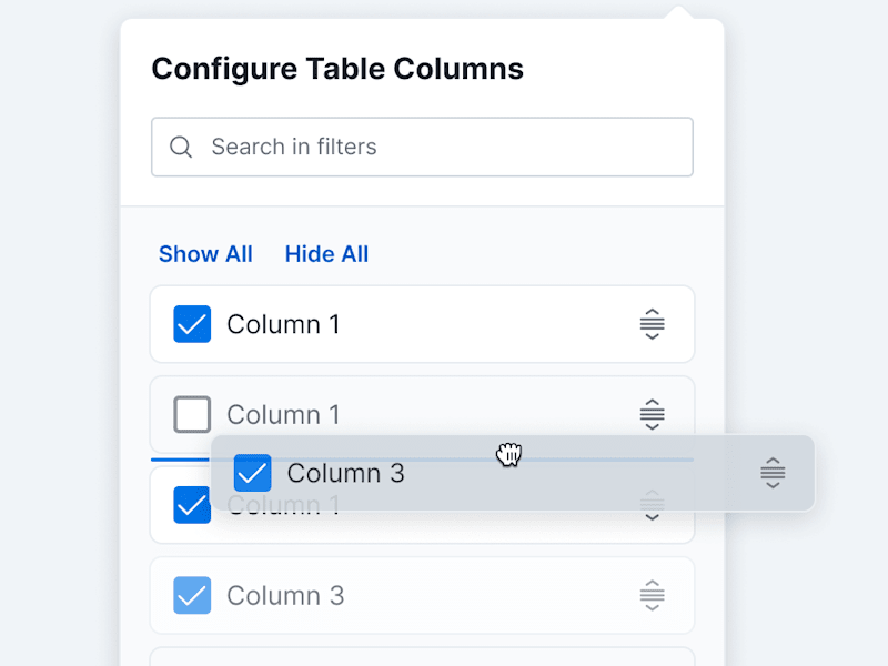 Cover image for Configure table columns (Advanced configuration)