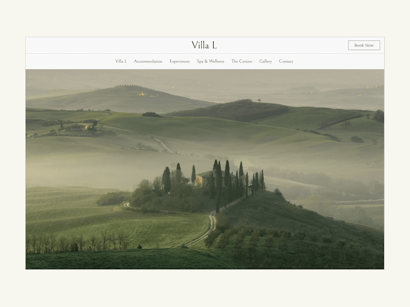 Cover image for Villa L: Luxury Hotel Framer Template Development