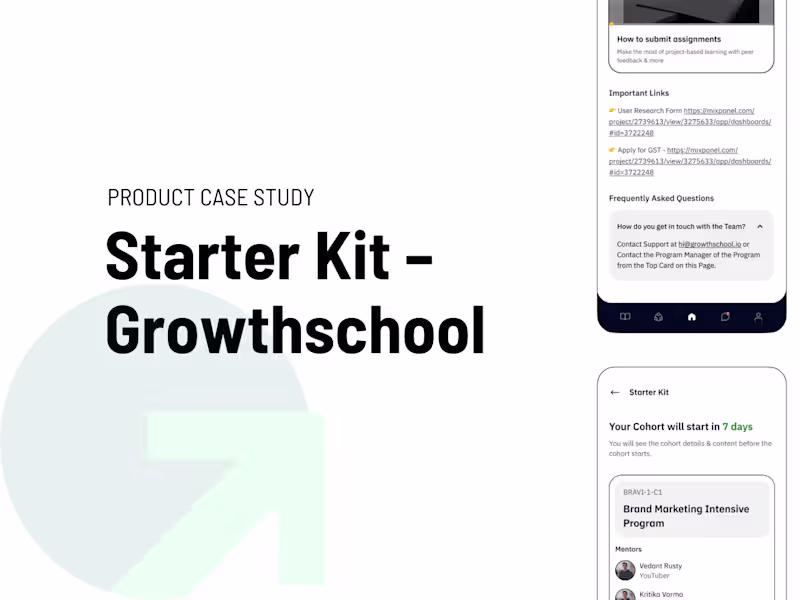 Cover image for Starter Kit - Product Design Case Study