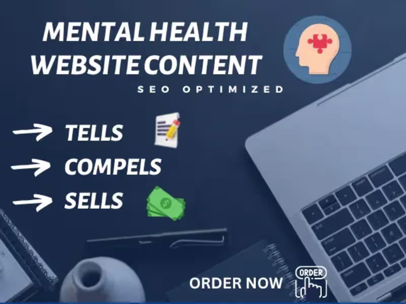 Cover image for I will write highly ranked SEO content for your mental health we