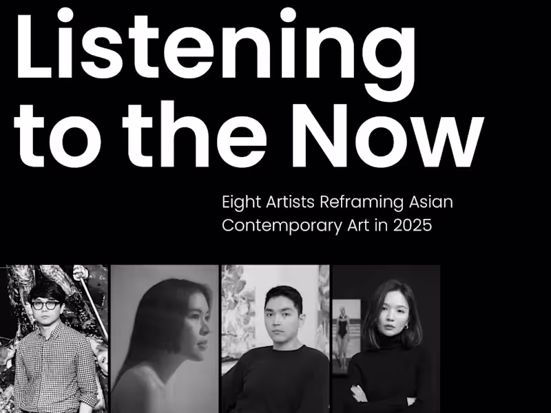 Cover image for Listening to the Now: Eight Artists Reframing Asian Contempo...
