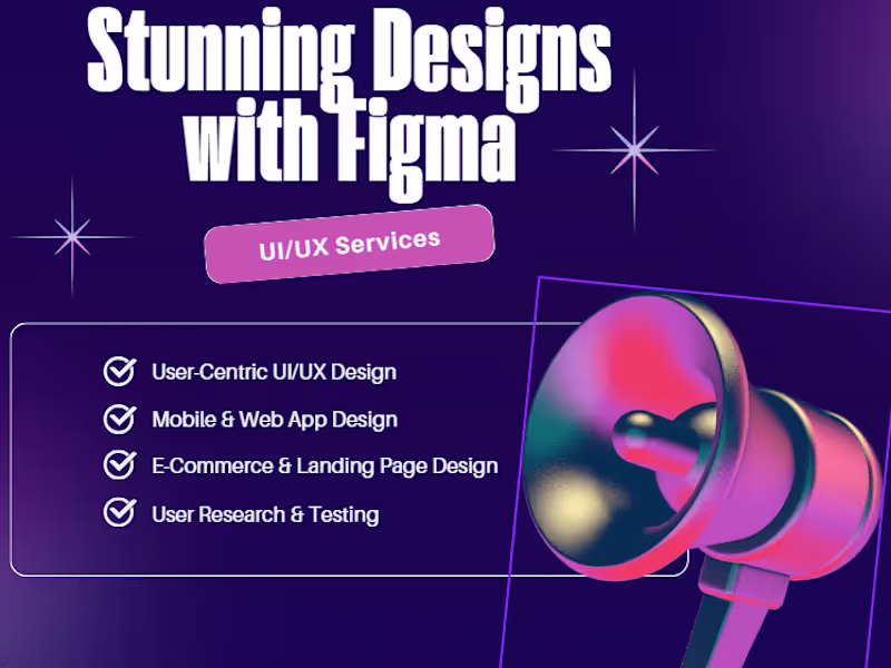 Cover image for I will do website UI and UX design