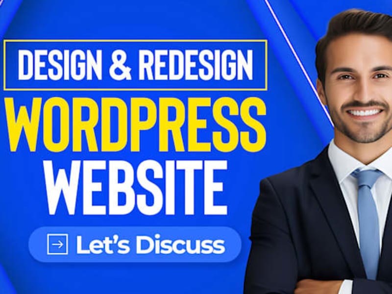 Cover image for i wll design or redesign wordpress website 
