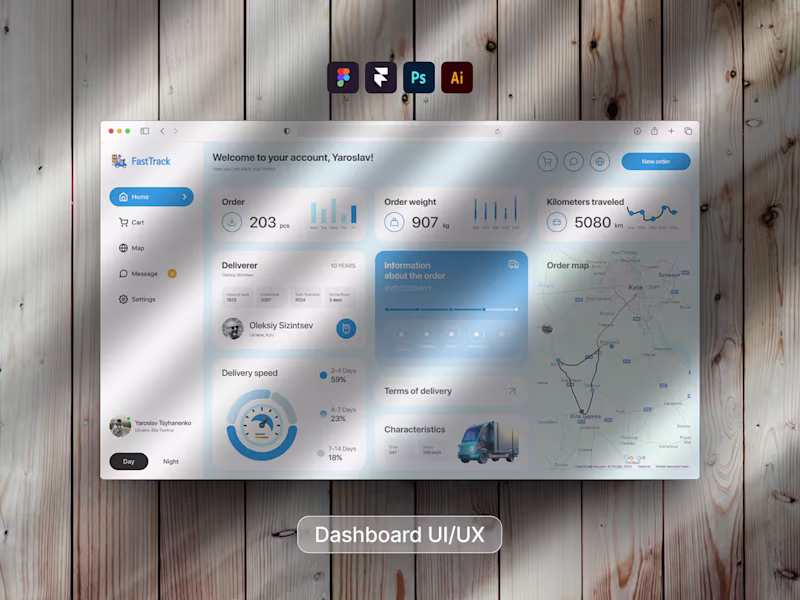 Cover image for FastTrack — Logistics Dashboard UI/UX
This