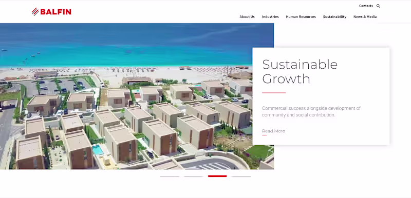 Cover image for Balfin Group Corporate Website Redevelopment