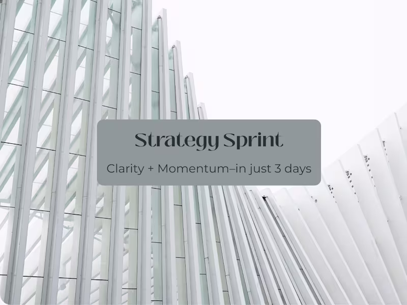 Cover image for Marketing Strategy Sprint