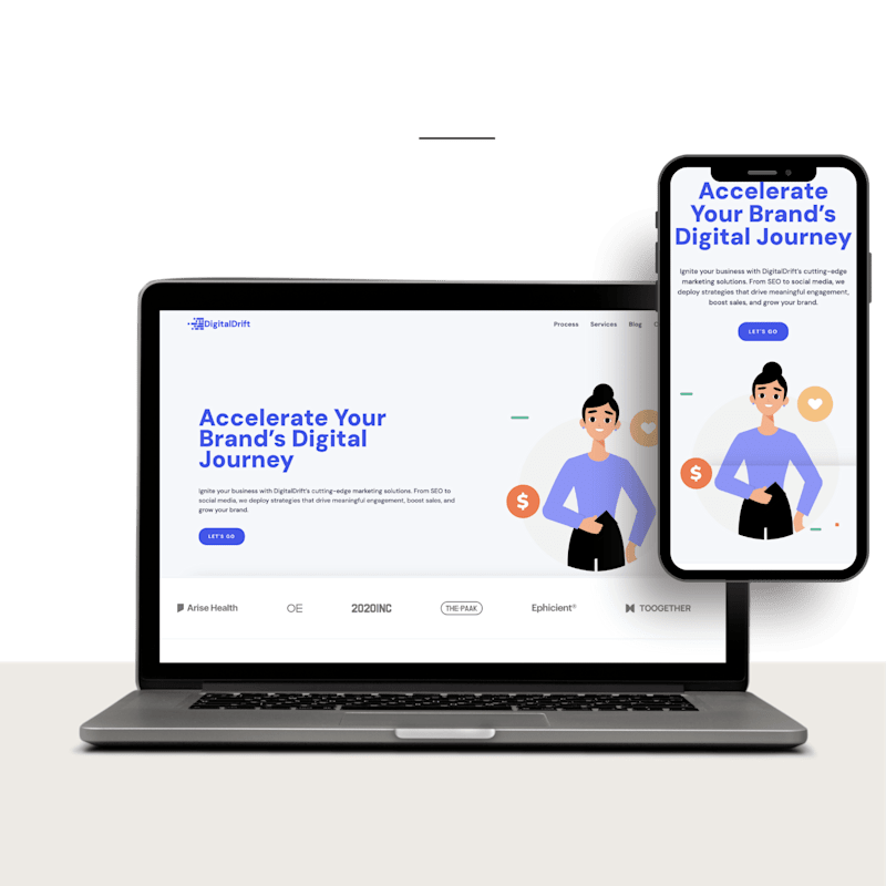 Cover image for DigitalDrift: Digital Marketing Landing Page. 