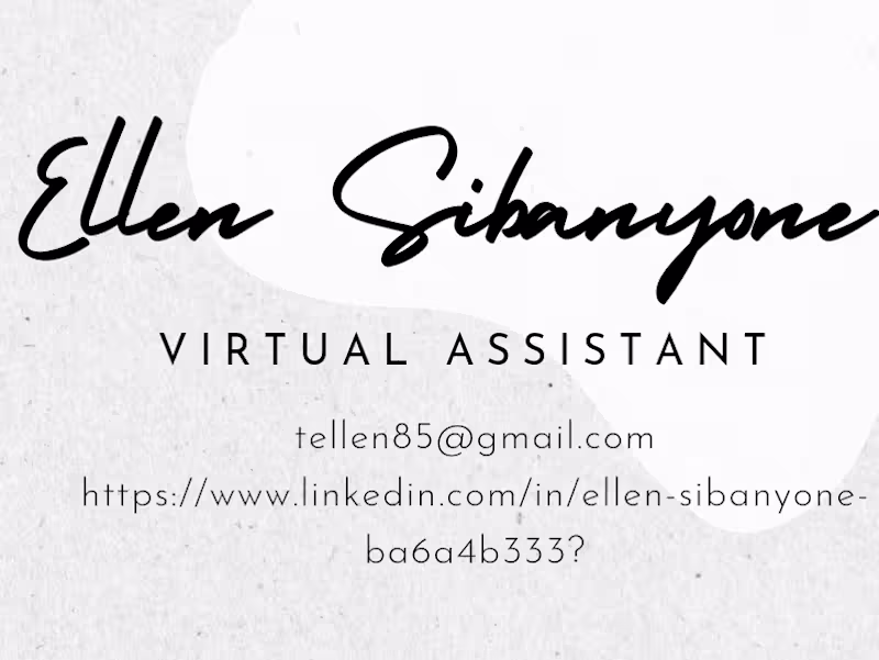Cover image for Virtual Assistant | Organized, Efficient, and Reliable Support