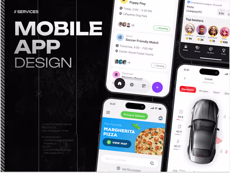 Cover image for Mobile App UI/UX Design (iOS & Android)
