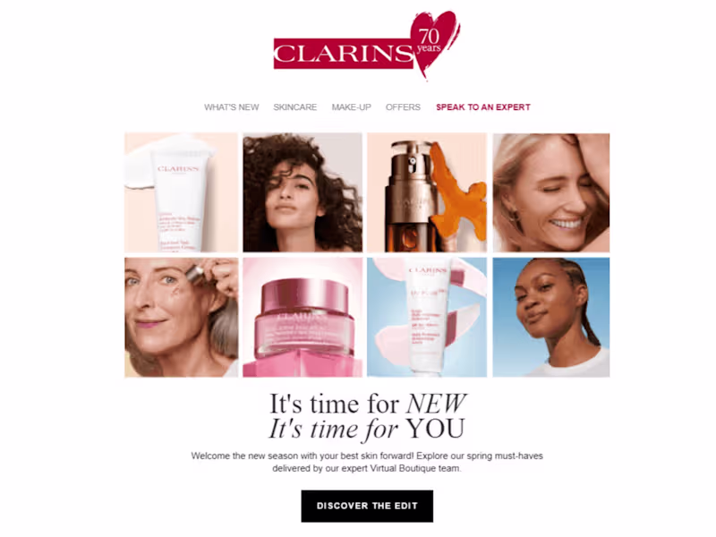 Cover image for Clarins | Email marketing content planning and design