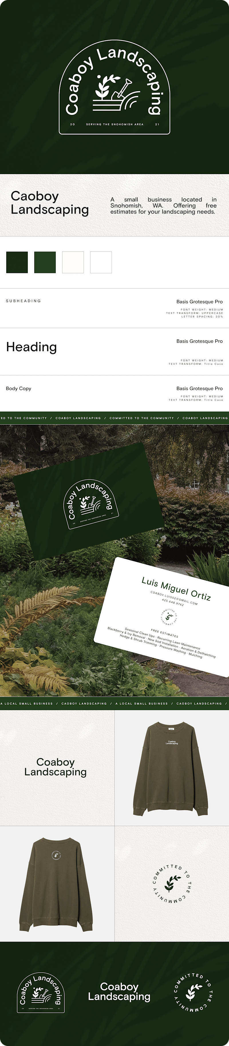 Cover image for Coaboy Landscaping: Brand Identity